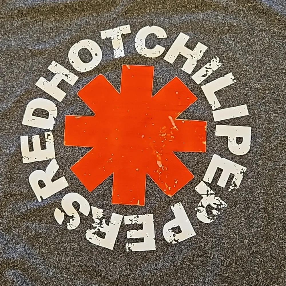 Vintage Styled Rock Concert Tee Short Sleeve Gray T-shirt Red Hot Chili Peppers - Picture 5 of 5